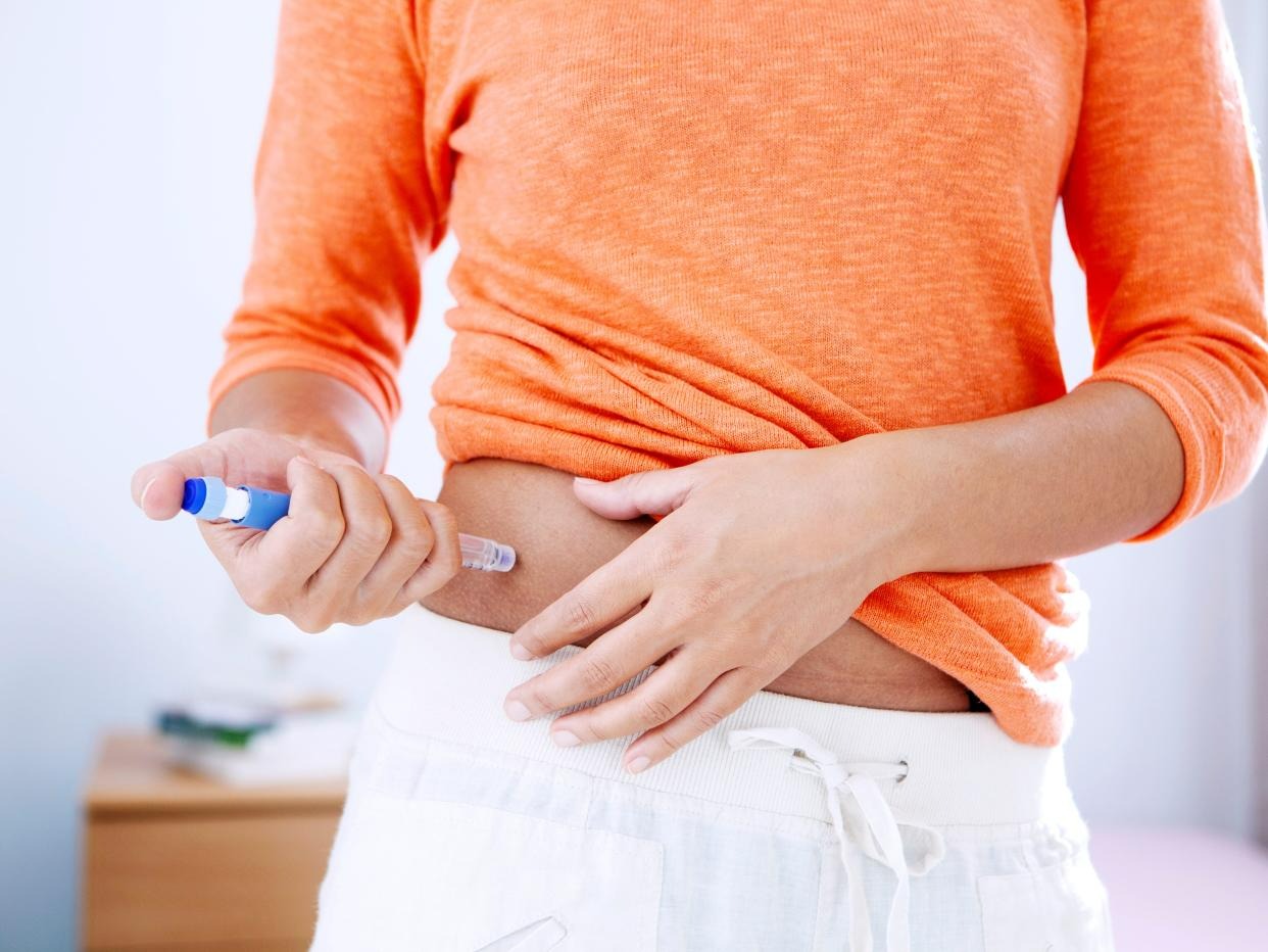 A Person Injecting Mounjaro Injections Into Their Stomach